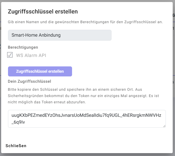 Access Token erzeugen