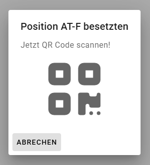 Personal anmelden mittels QR Code
